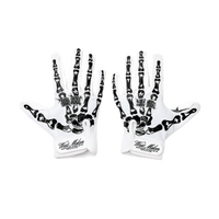 Skeleton Gloves Black/White