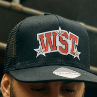 WEST STEEL TRUCKER HAT BLACK