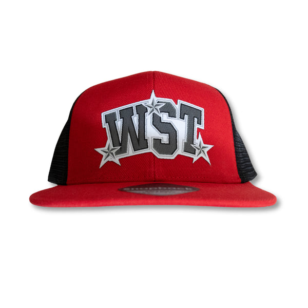 WEST STEEL TRUCKER HAT RED