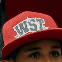 WEST STEEL TRUCKER HAT RED