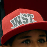 WEST STEEL TRUCKER HAT RED