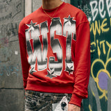 [RESERVED SALE] WEST STEEL CREWNECK RED