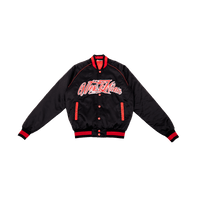 Embroidered Veterans College Jacket Black